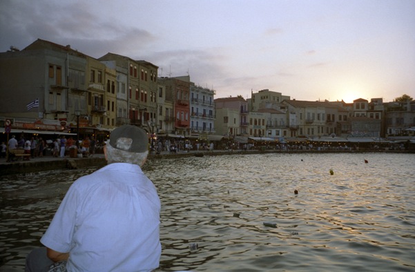 Hania waterfront scene