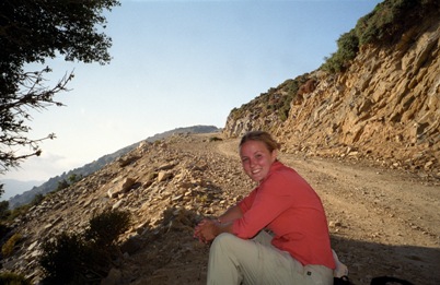 Hiking above the Samaria Gorge