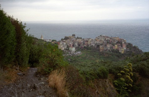 Hiking out of Corniglia Italy