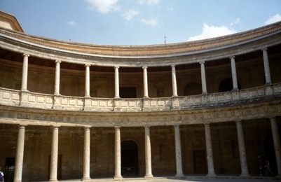 Columns in Alhambra Palace