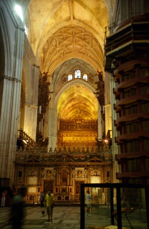 Inside the Sevilla Cathedral