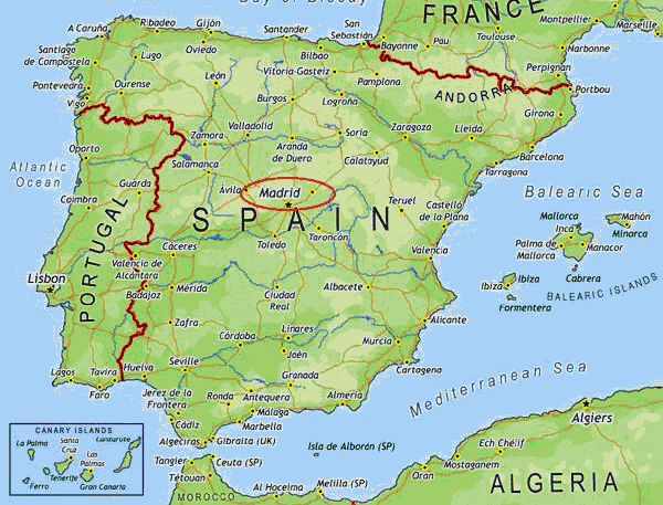 spain map