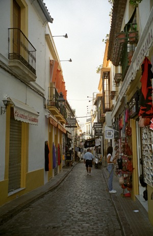 streets in Sevilla