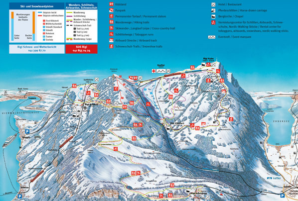 mount rigi winter map