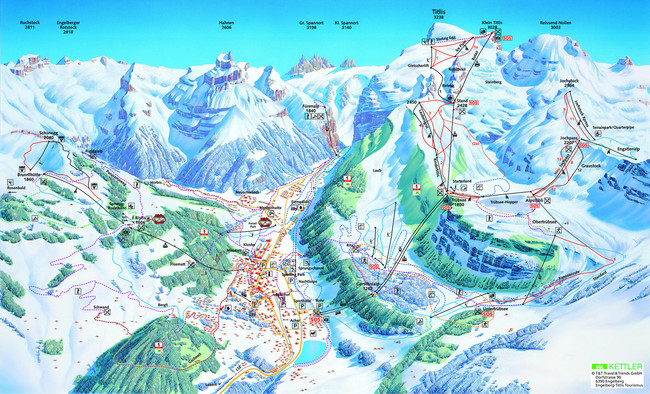 titlis ski area map