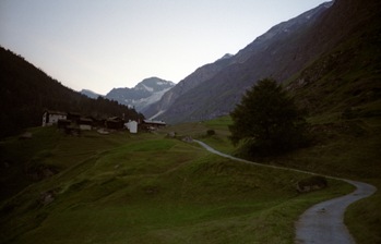 Hiking out of Zermatt