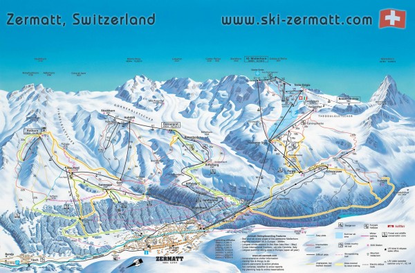 Zermatt Ski Map