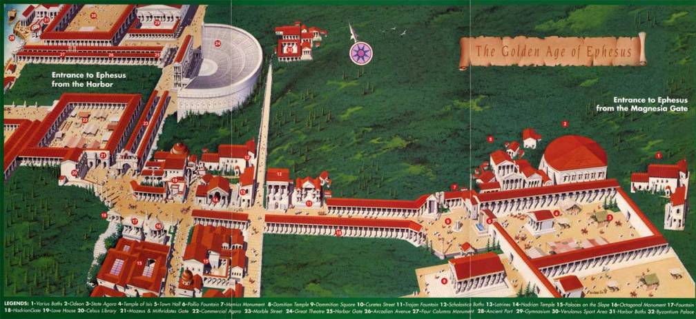 Ephesus map