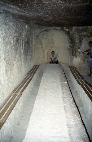 table inside Kaymakli