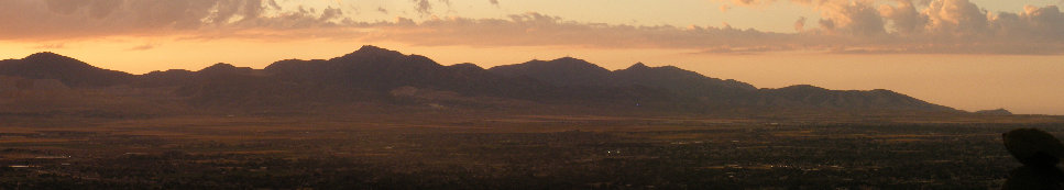 Sunset over the Oquirrh Mountians