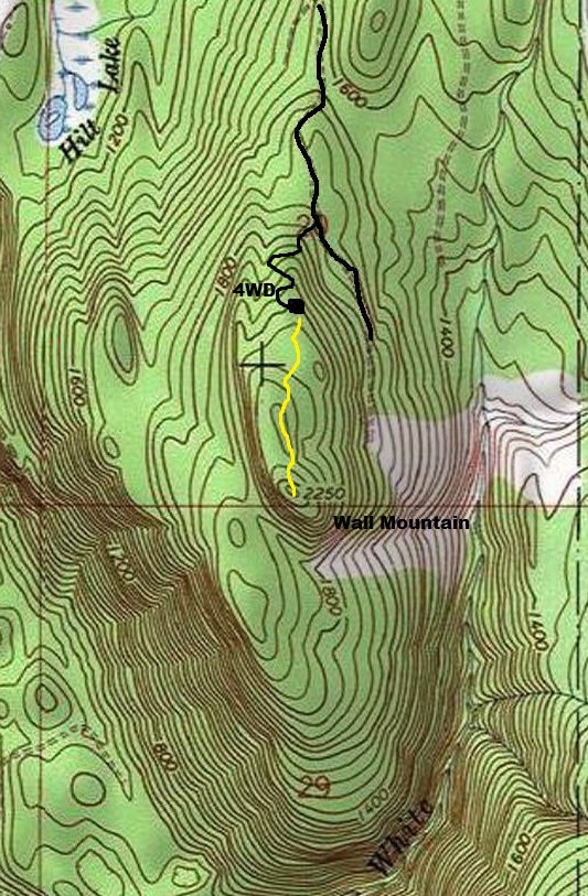 wall mountain map