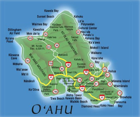oahu map