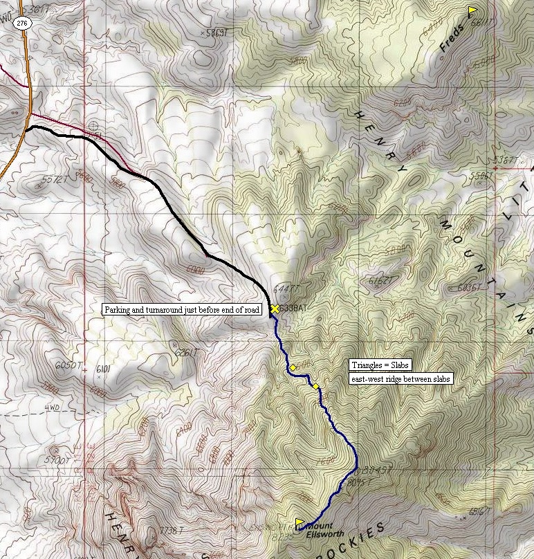 Mount Ellsworth Map