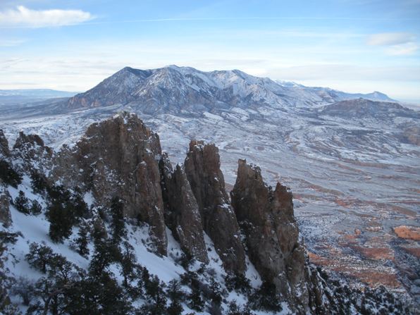 Mount Hillers to the north