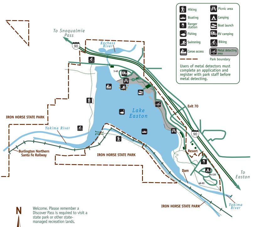 lake easton state park map