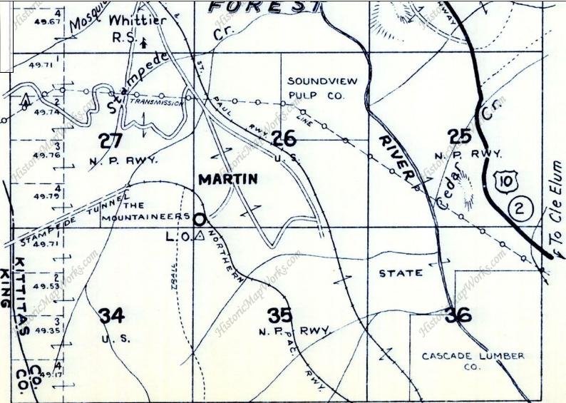martin lookout location map