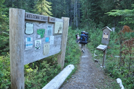 Kelcema Lake trailhead