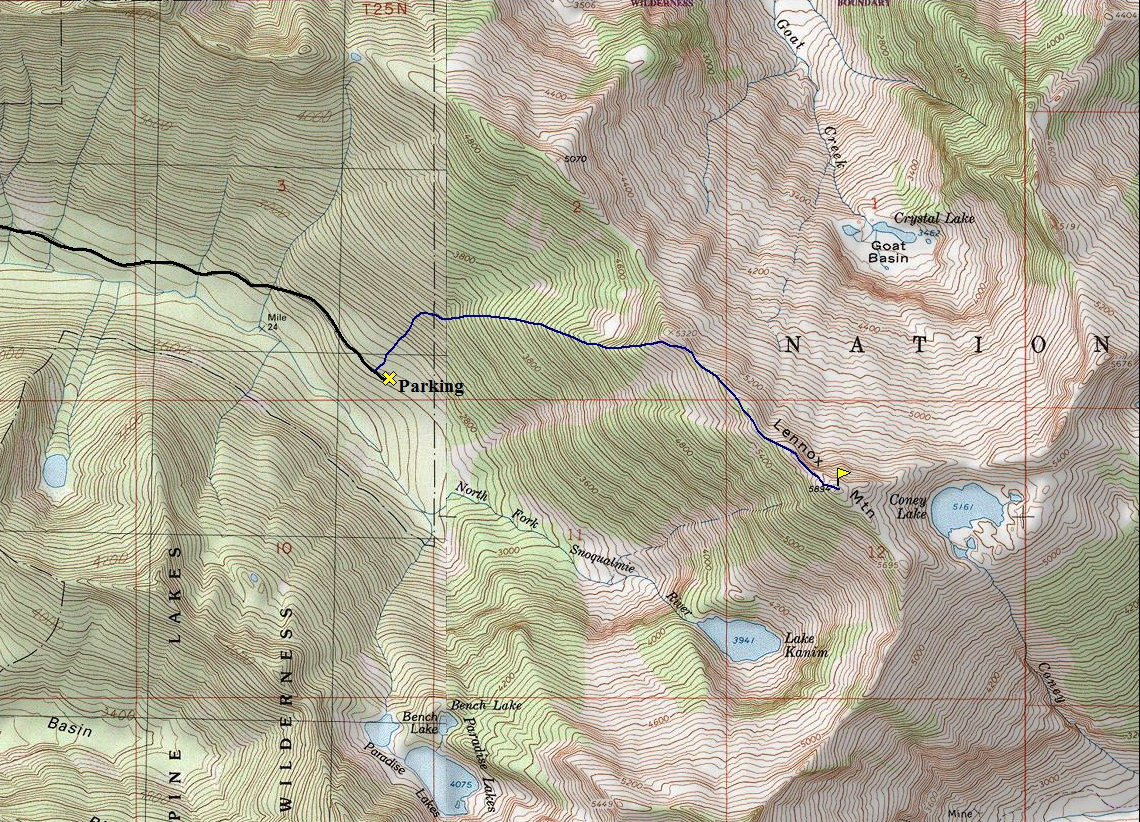 lennox mountain map