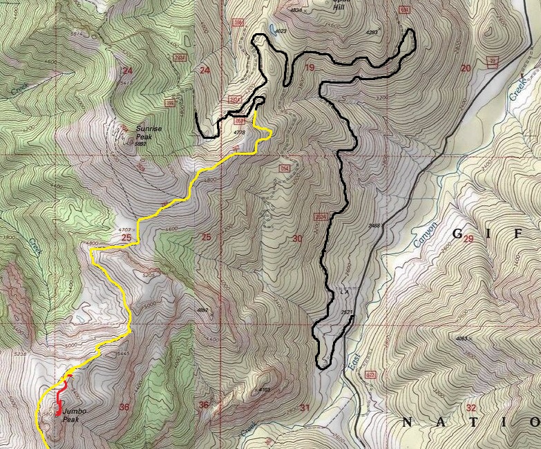 jumbo peak map