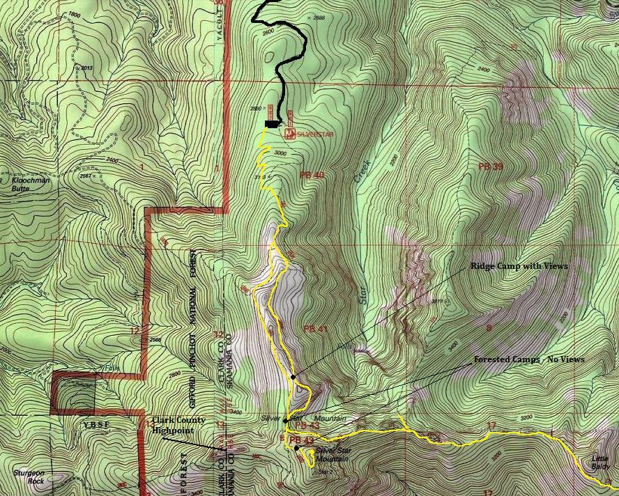 silver star topo map