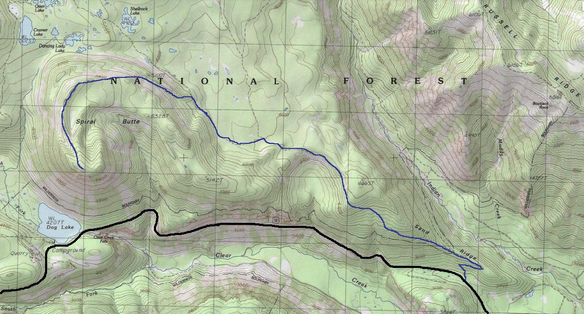 spiral butte map