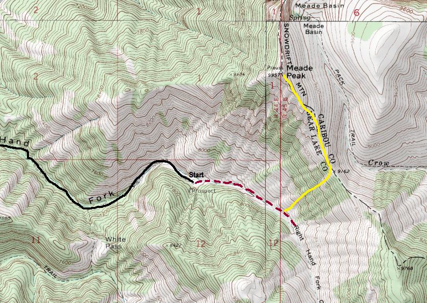 meade peak map