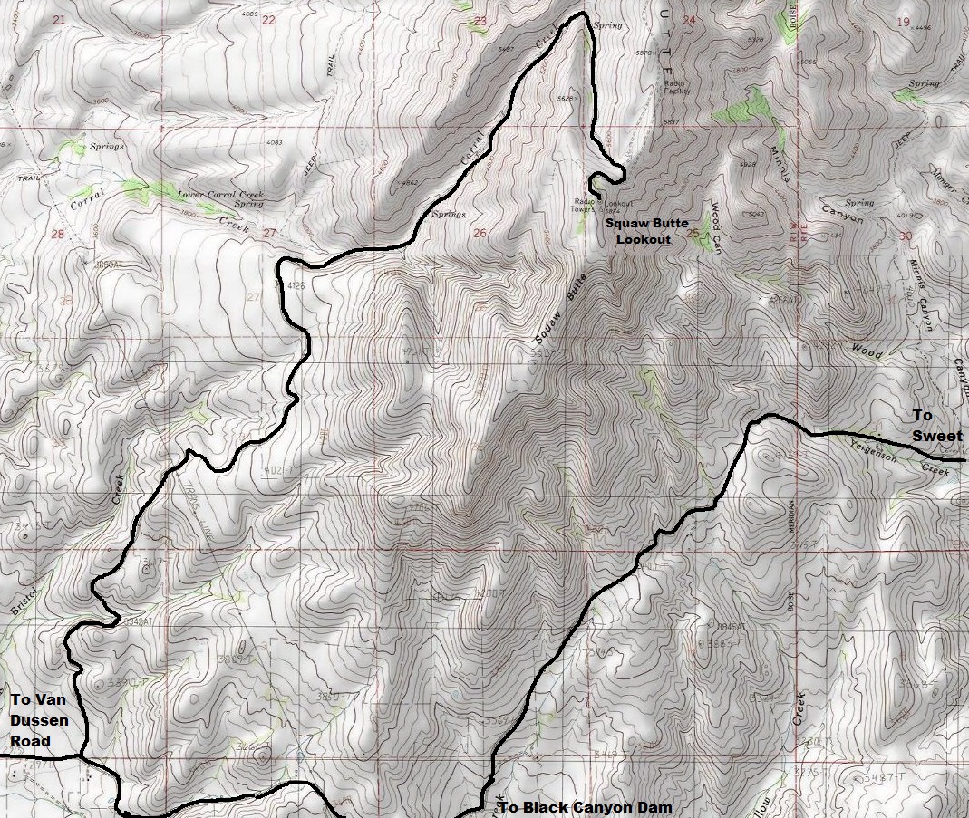 Squaw Butte Map