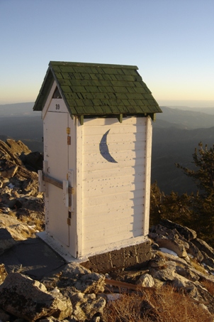 Trinity Mountain outhouse