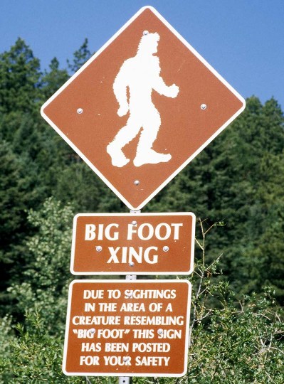 bigfoot sign