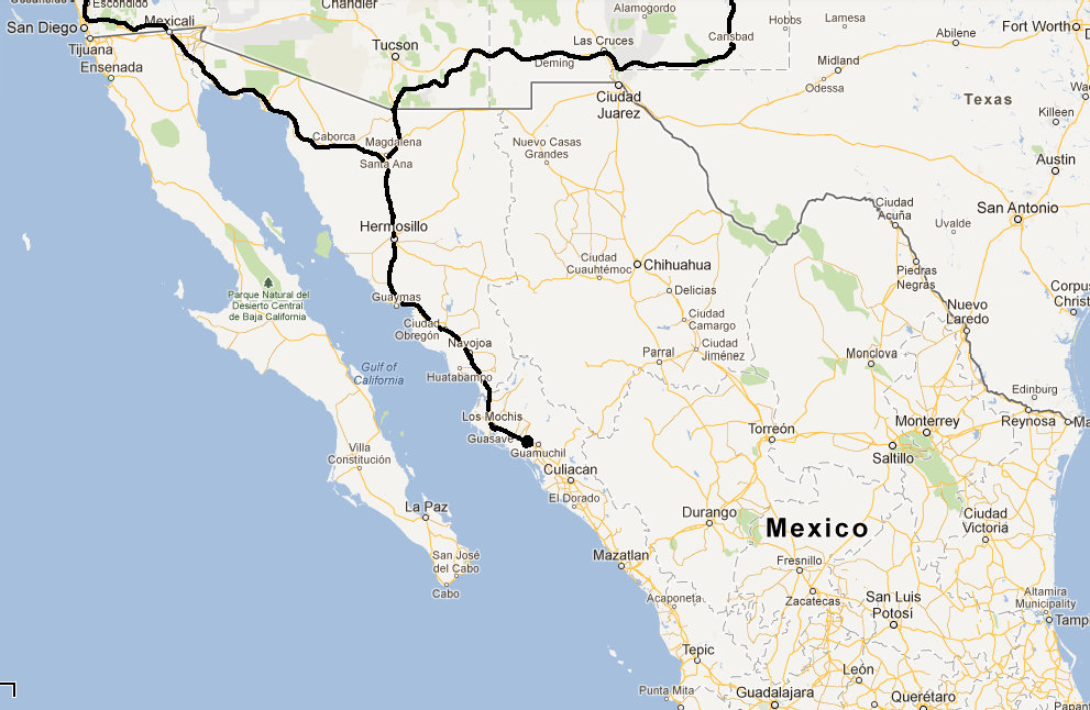 mexico road map