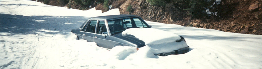 A car under snow