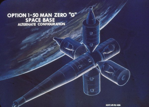 zero g space base