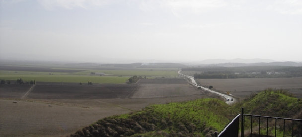 Jezreel Valley from Tel (mound) of Megiddo