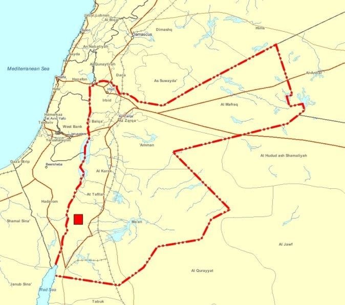 Petra Location Map