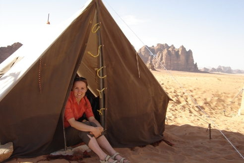 tent in Wadi Rum Camp