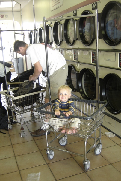 Washing the kids clothing 