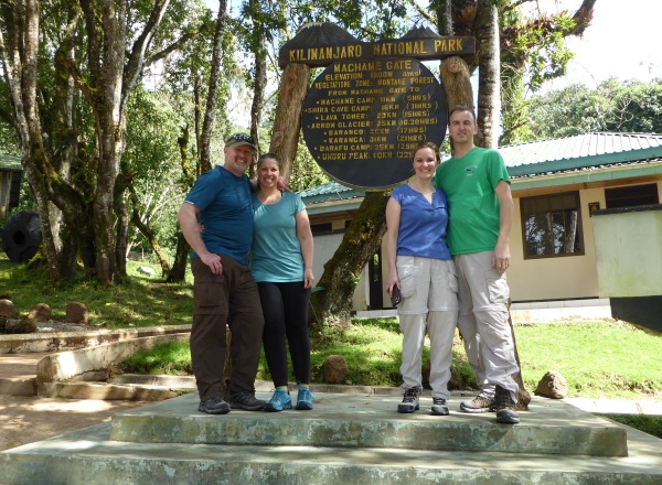 Machame Gate sign