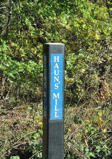 Haun's Mill sign