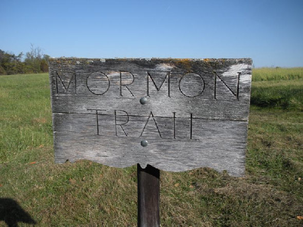 Mormon Trail sign