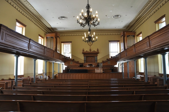 inside St. George Tabernacle