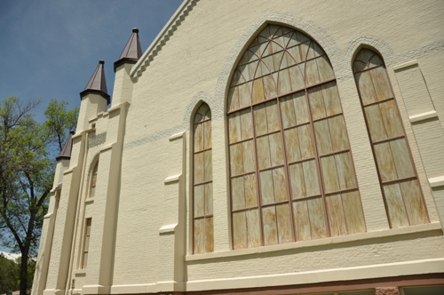 Wellsville Tabernacle windows