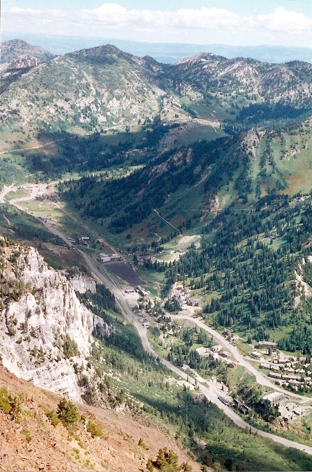 Looking down to Alta 