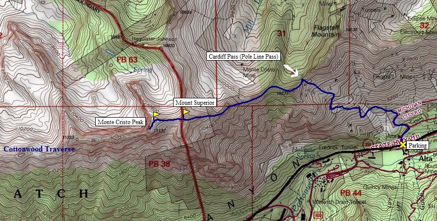 Mount Superior Map
