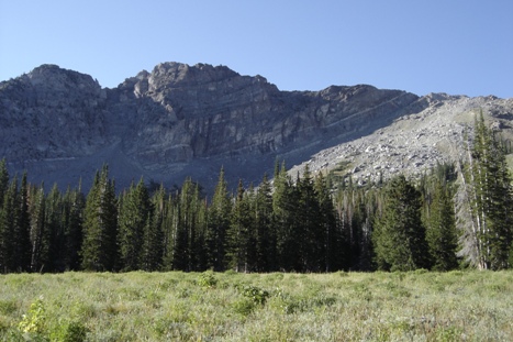 Devils Castle from Albion Basin