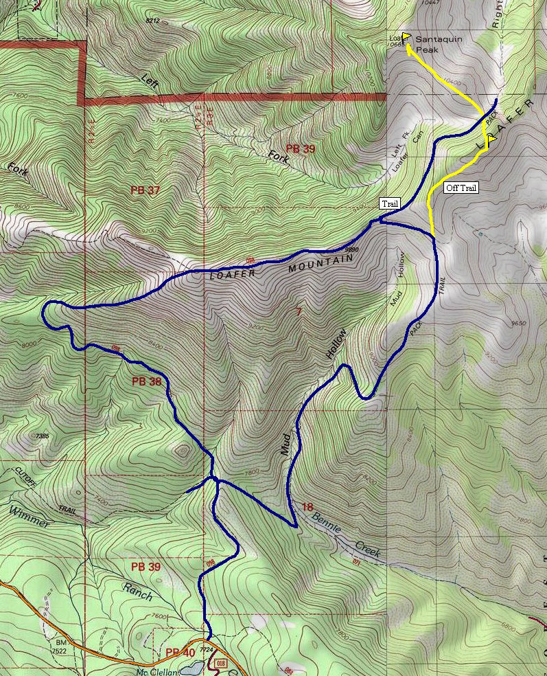 Santaquin Loafer Map