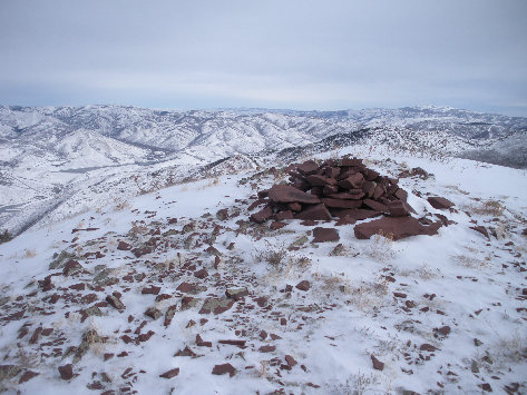 Church Fork Peak cairn