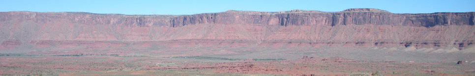 Dome Plateau from Fisher Towers 