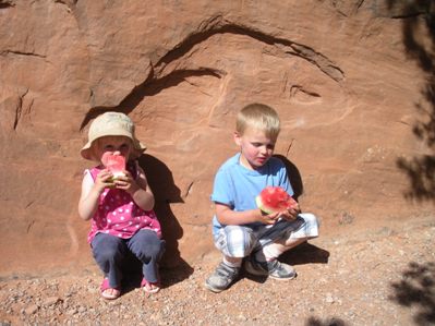 kids & watermellon