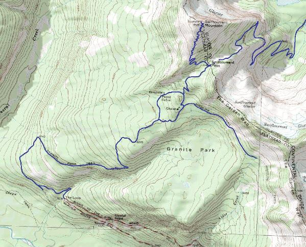 Granite Park Trail Map