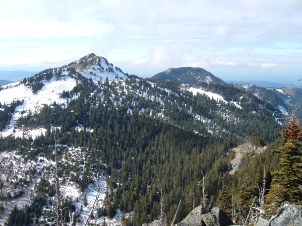 Baldy and burnt mountains